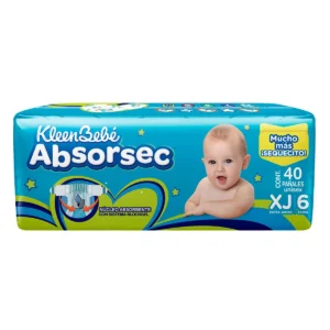 KleenBebé Absorsec Stage 6 Extra Jumbo Diapers 40 Diapers