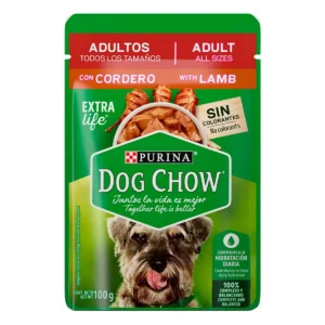 Purina Dog Chow Adult Wet Dog Food – Lamb Flavor, 100gr/0.22lb