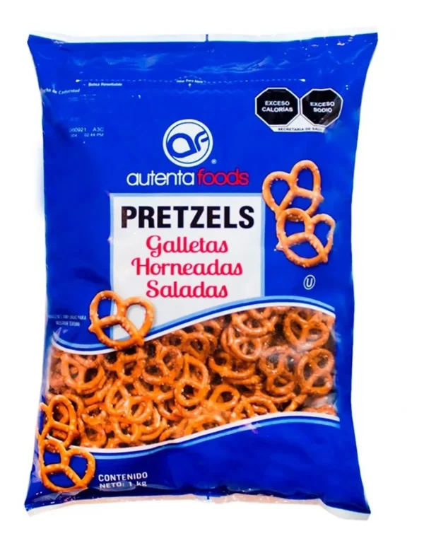 Autenta Foods Baked Pretzel Crackers Salted