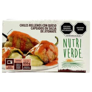 NUTRI VERDE CHILES RELLENOS DE QUESO 850GR